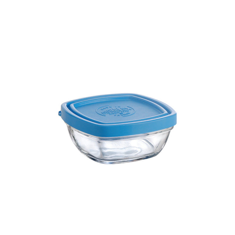 Tupperware Stacking Square Storage Set - Dishwasher Safe & BPA Free - (6  Clear Containers + 6 Blue Lids) in 2023